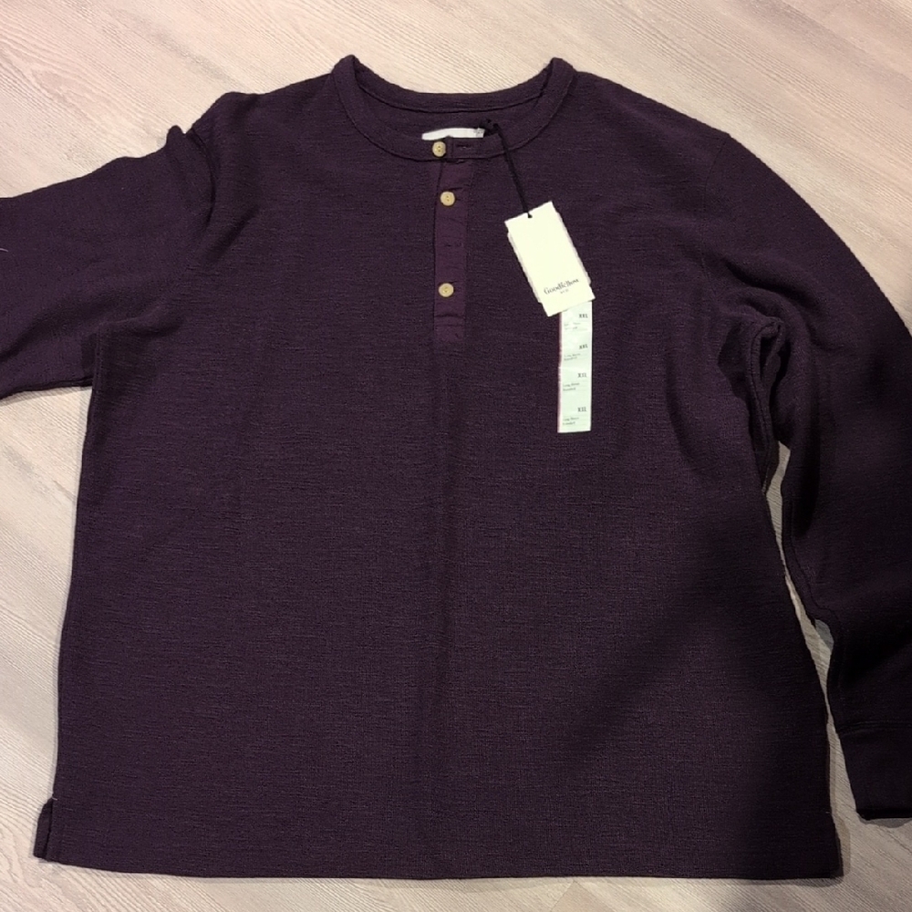 Goodfellow & Co Rich Purple Long Sleeve Shirt